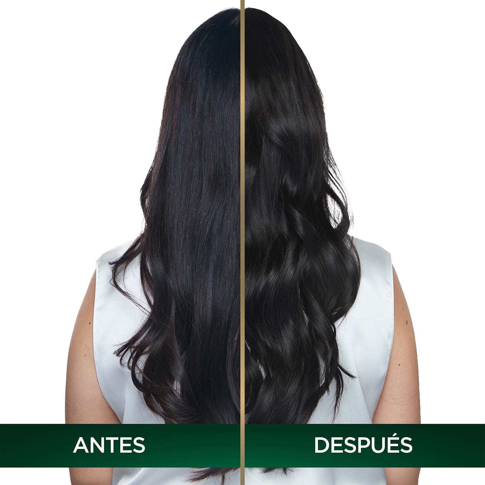 COLORACIÓN SIN AMONIACO NUTRISSE OLEOS TONO 1.0 NEGRO ANTES Y DESPUES